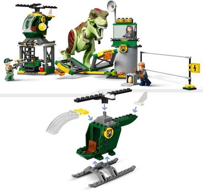 76944 LEGO Jurassic World T.Rex Dinosaurus Ontsnapping