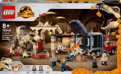 76948 LEGO Jurassic World T. Rex & Atrociraptor Dinosaurus Ontsnapping