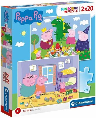 47783 Clementoni Peppa Pig Puzzel 2x20 st