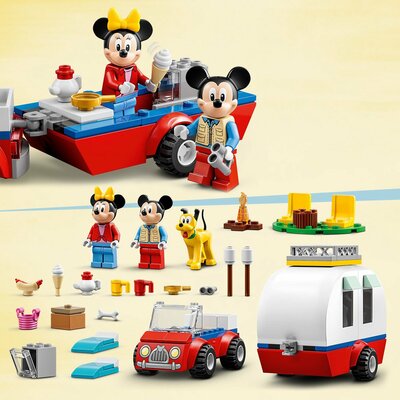 10777 LEGO 4+ Disney Mickey And Friends Mickey Mouse En Minnie Mouse Kampeerreis