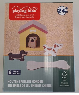 41718 Playing Kids Houten Speelset Honden