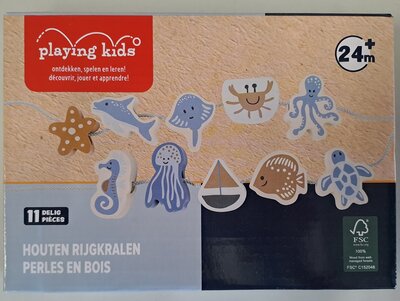 75867 Playing Kids Houten Rijgkralen Zeedieren