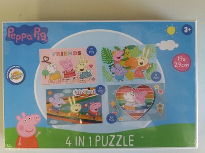 39660 Peppa Pig 4in1 Puzzel Friends