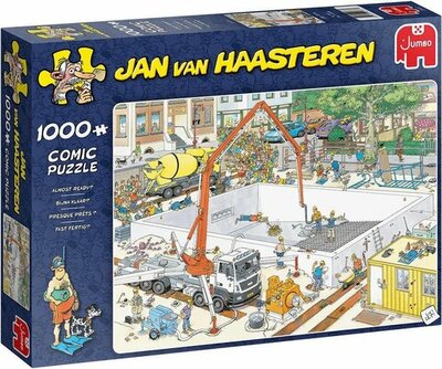 20037 Jumbo Puzzel Jan Van Haasteren Bijna Klaar? 1000 Stukjes