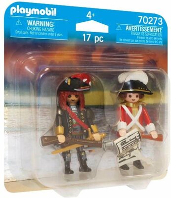 70273 PLAYMOBIL DuoPack Piratenkapitein En Roodroksoldaat