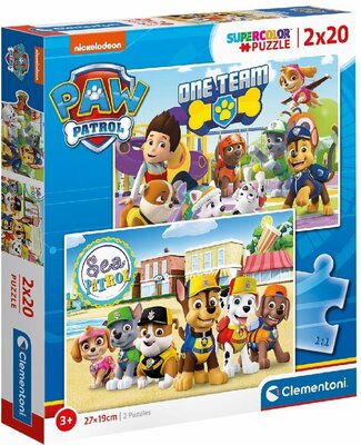 24779 Clementoni Paw Patrol Puzzel 2x20st