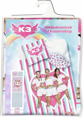 36245 K3 Dekbedovertrek Katoen 140 x 200 cm Tweezijdig