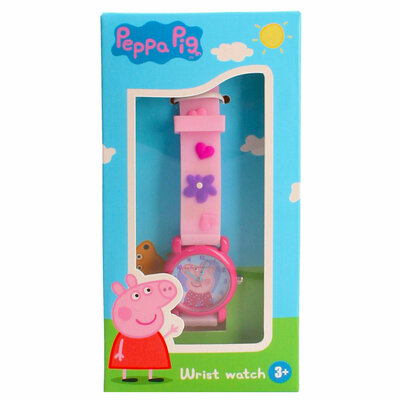 85842 Peppa Pig Horloge 3D Roze