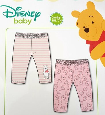 16905 Disney Winnie the Pooh  Baby Legging  2 stuks  Maat 68/74