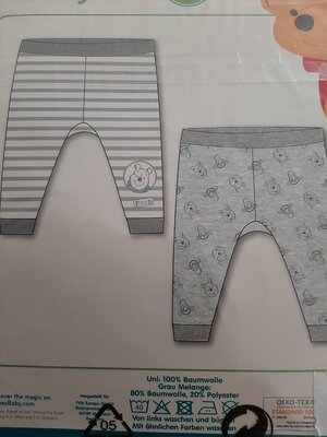 75808 Disney Winnie de Pooh Joggingbroekjes  2-pack Maat 68/74