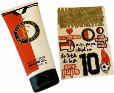 36491 Feyenoord Douchegel met Stickers Geschenk 