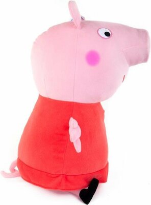 65663 Peppa Pluche Knuffel Peppa 50 cm Rood