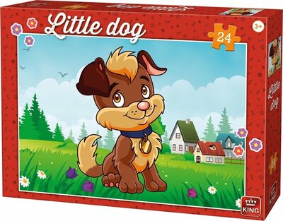 05798 King Puzzel Little Dog In The Garden 24 Stukjes