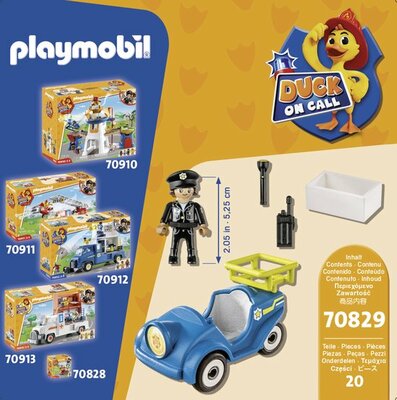 70829 PLAYMOBIL Duck on Call Mini-politiewagen