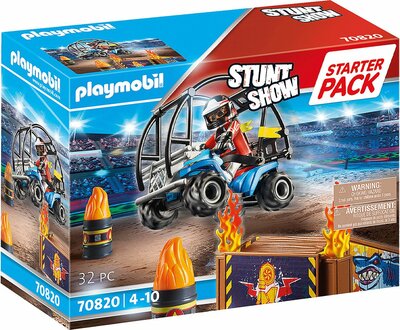 70820 PLAYMOBIL Starterpack Stuntshow Quad Met Vuurhelling