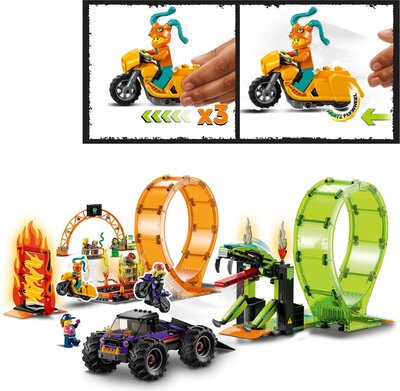 60339 LEGO City Stuntz Dubbele Looping Stuntarena