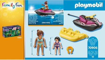 70906 PLAYMOBIL Starterpack waterscooter met bananenboot 