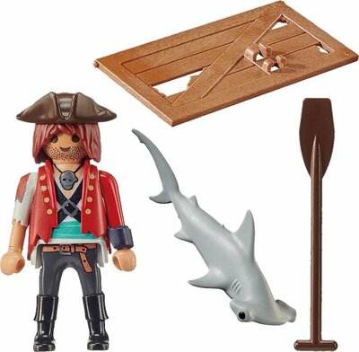 70598 PLAYMOBIL Special Plus Piraat met vlot en hamerhaai 