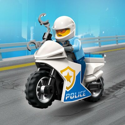 60392 LEGO City Achtervolging Auto Op Politiemotor