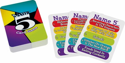 62713 Name 5 Card Game - Kaartspel