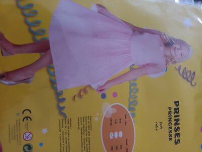 00908 Prinsessenjurk Roze Maat 146
