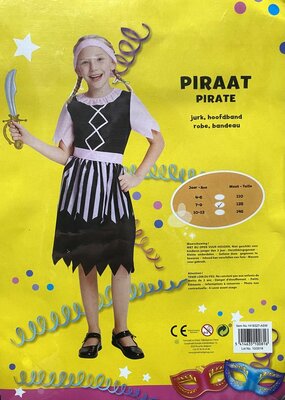 00816 Piraten Jurk Maat 128