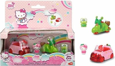 65835 Hello Kitty Speelset 2-Pack Apple Coupe & Keroppi Coconut Scooter 15x18cm
