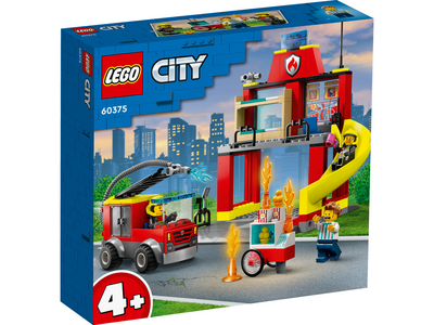 60375 LEGO City De Brandweerkazerne en de Brandweerwagen Set