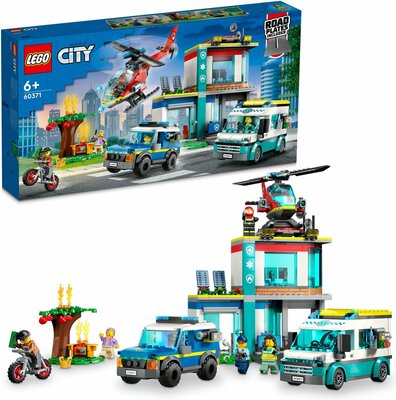 60371 LEGO City Hoofdkwartier Van Hulpdienstvoertuigen