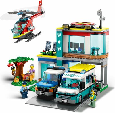 60371 LEGO City Hoofdkwartier Van Hulpdienstvoertuigen