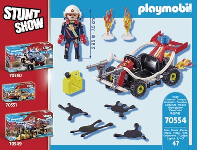 70554 PLAYMOBIL Stuntshow Brandweerkart 