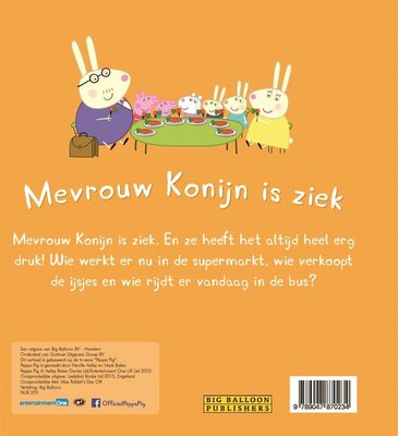 62383 Peppa Pig Boek Mevrouw Konijn is Ziek