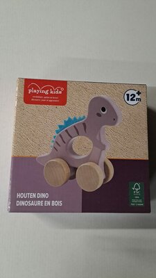 78370 Playing Kids Houten Trekdier Dino