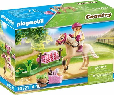 70521 PLAYMOBIL Country Collectie pony 'Duitse rijpony'
