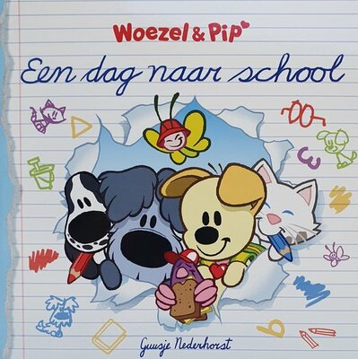32835 Woezel en Pip  Een dag naar school  Kinderboek