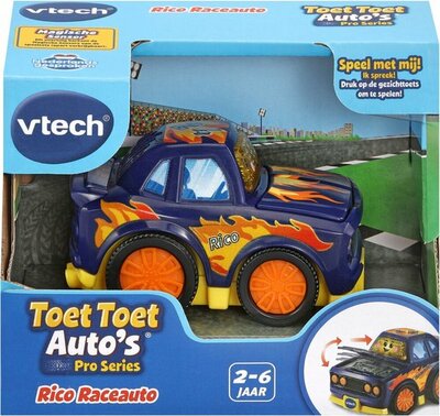 557723 VTech Toet Toet Auto’s Rico Raceauto – Speelgoed Auto – Met Licht- en Geluidseffecten – Blauw – 1 tot 5 jaar