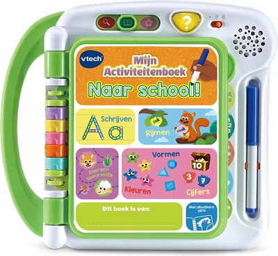 49237 VTech Mijn Activiteitenboek Naar School – Educatief en Interactief speelgoed – Maak Kennis met School – 3 tot 6 jaar