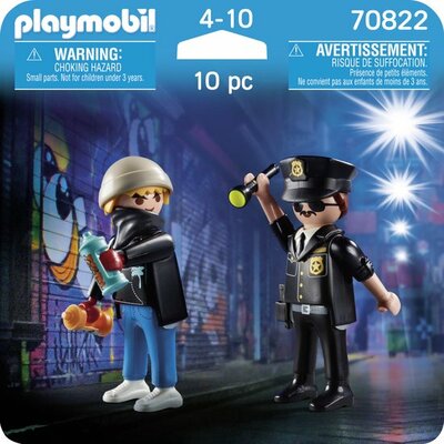 70822 PLAYMOBIL DuoPack politieagent en sproeier