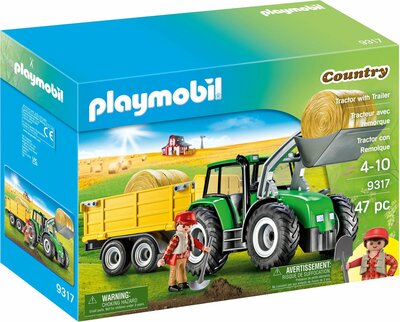 9317 PLAYMOBIL Country - Tractor Met Trailer