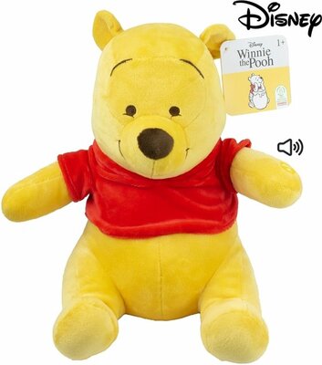 87979 Disney - Winnie de Poeh knuffel met geluid - 28 cm - Pluche