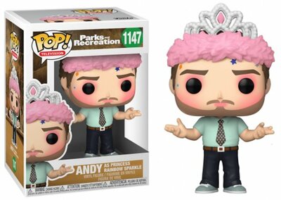 1147 Funko POP!Parcs & Recreation Andy Princess Rainbow