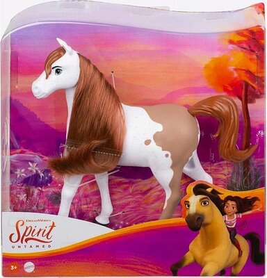 54913 Mattel Spirit Untamed Kudde Paard (Wit & Bruin)