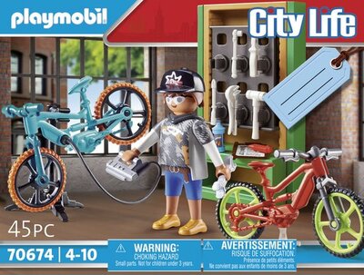 70674 PLAYMOBIL City Life E-bike Werkplaats