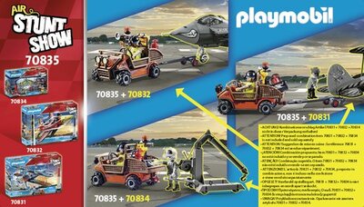 70835 PLAYMOBIL Stunt Show Lucht Stuntshow reparatieservice