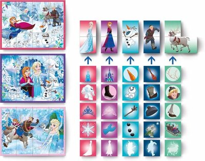 15038 Clementoni Blokkenpuzzel Disney Frozen Multiplay