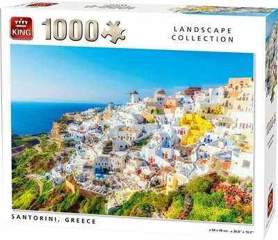 55979 KING Puzzel Santorini Griekenland 1000 Stukjes
