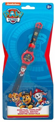 03601 Paw Patrol Horloge Blauw/Rood 23 cm