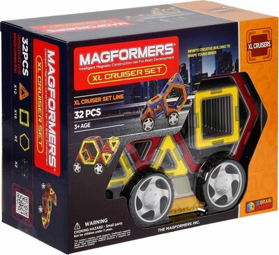 60040 Magformers XL Cruisers Set 32 Onderdelen Magnetische Bouwset