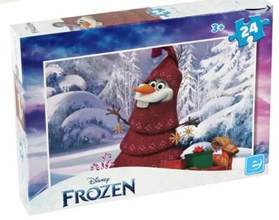 55984A King Puzzel Frozen Kerst 24 Stukjes