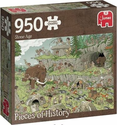 81813 Jumbo Puzzel Pieces Of History The Stone Age 950 Stukjes